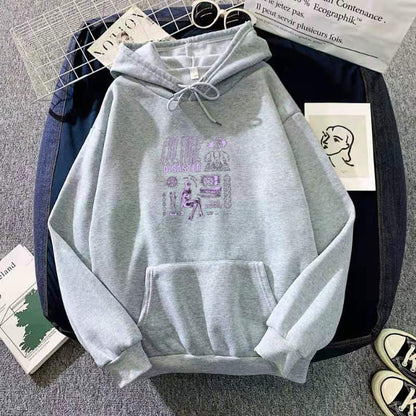 Women's Velvet Thickened Loose Hoodies Sweatshirt