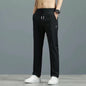 Casual Ice Silk Men's Plus Size Fashion Straight Pants